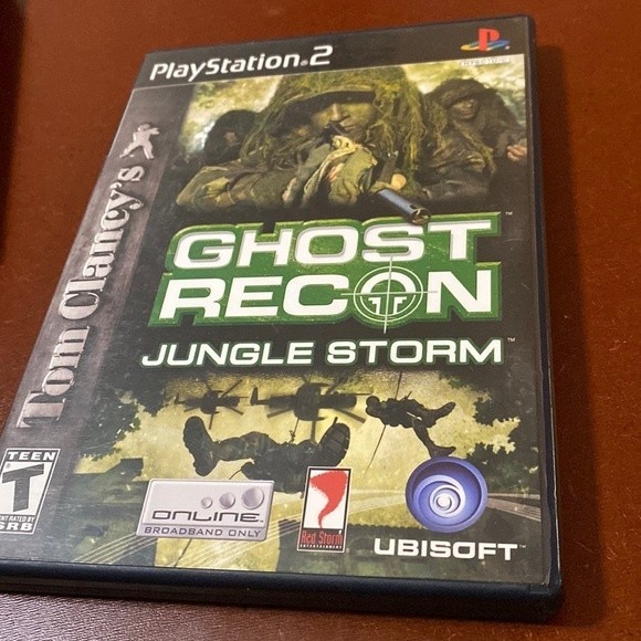 Playstation 2 Tom Clancys Ghost Recon Jungle Storm Video Game - Picture 1 of 4